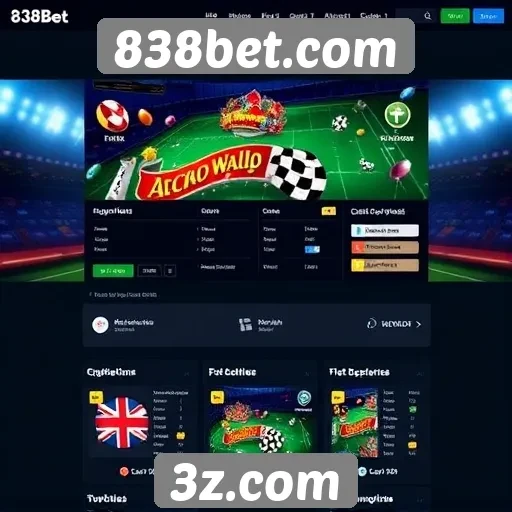 Interface e usabilidade do site 838bet